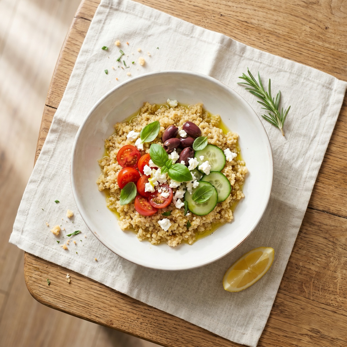 Mediterrane Quinoa-Bowl